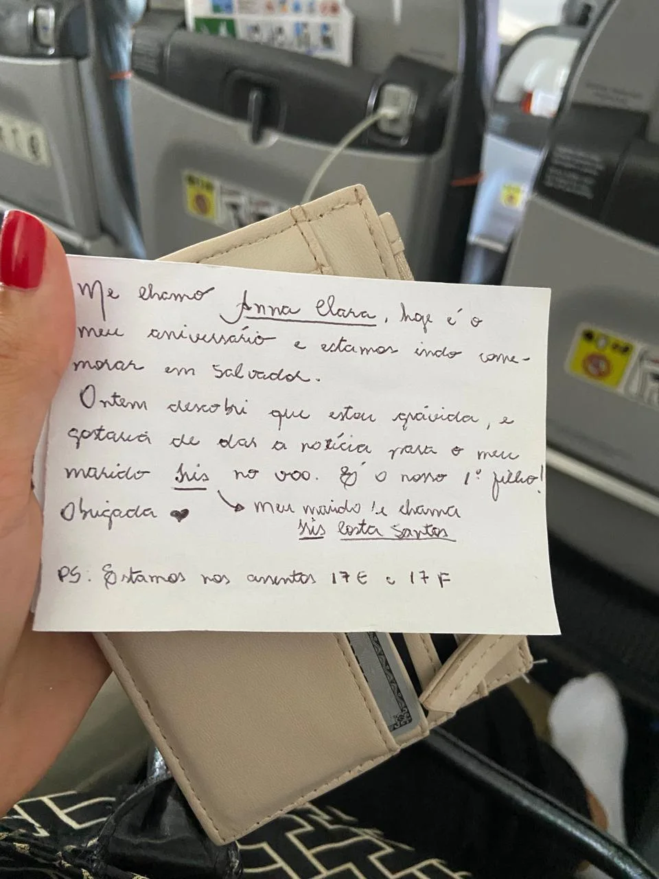 Como tudo começou: a descoberta da gravidez da Olívia no voo para Salvador